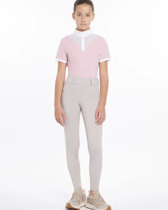 LeMieux Young Rider Remi Breggings in Stone: Equestrian Breeches for Kids