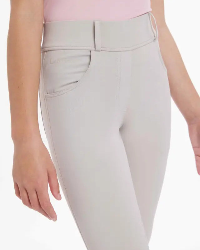 LE MIEUX Young Rider Remi Breggings Stone | Comfort & Style Riding Apparel