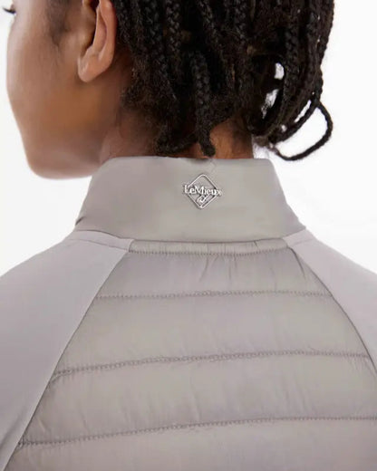 Lemieux Josephine Jacket Pecan Back View | Youth Equestrian Apparel | Padded, Quilted, Logo Detail