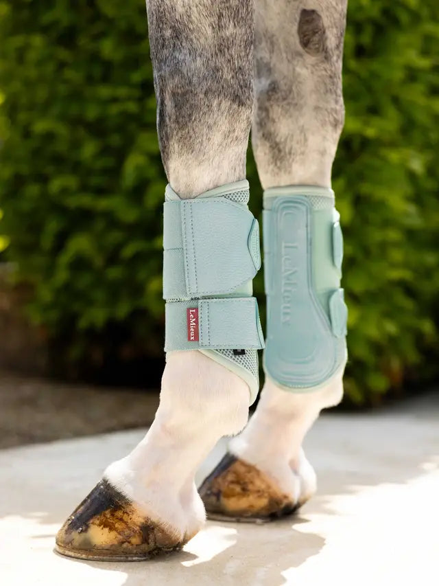 LeMieux Arika Mesh Brushing Boots Aqua