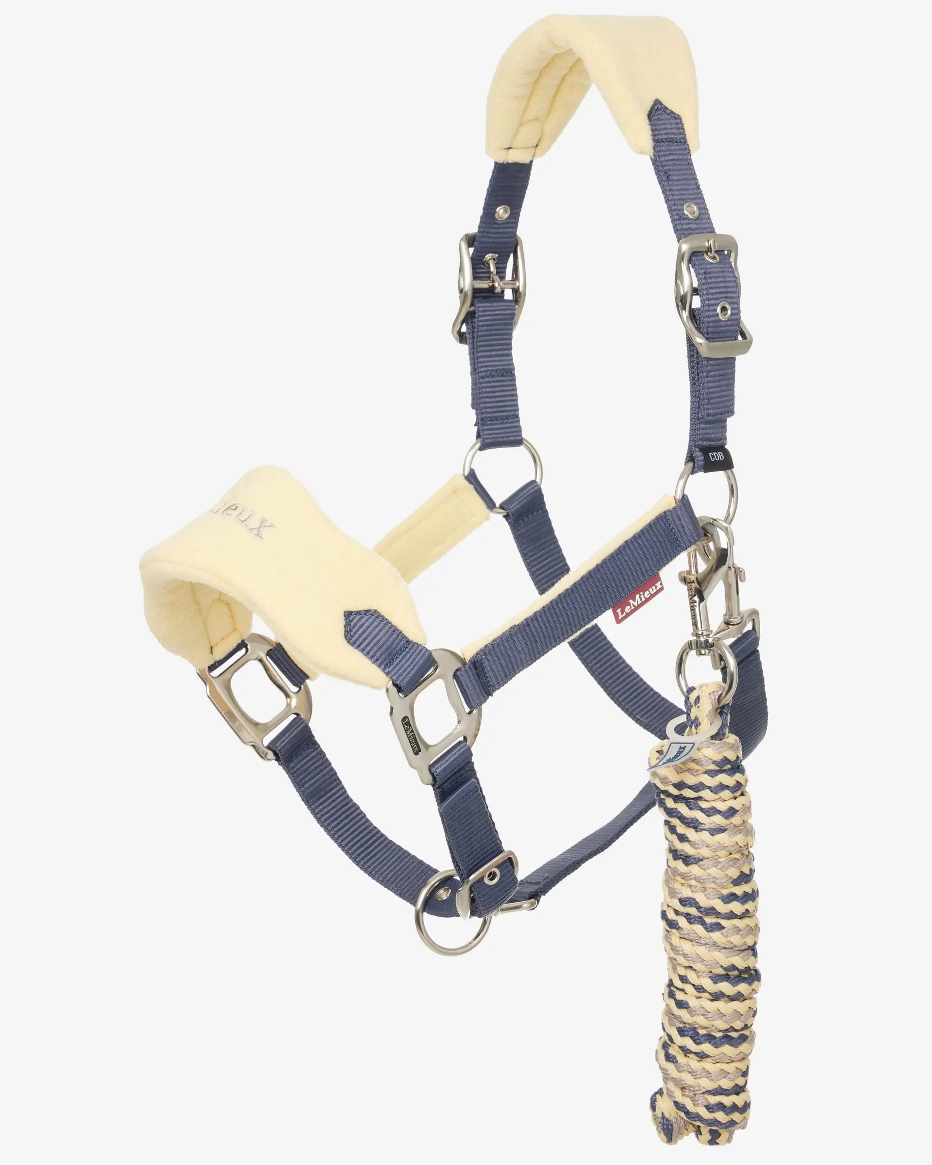 LeMieux Vogue Mimosa Headcollar & Leadrope - Soft Fleece Lined Horse Halter with Adjustable Straps | Equiflair