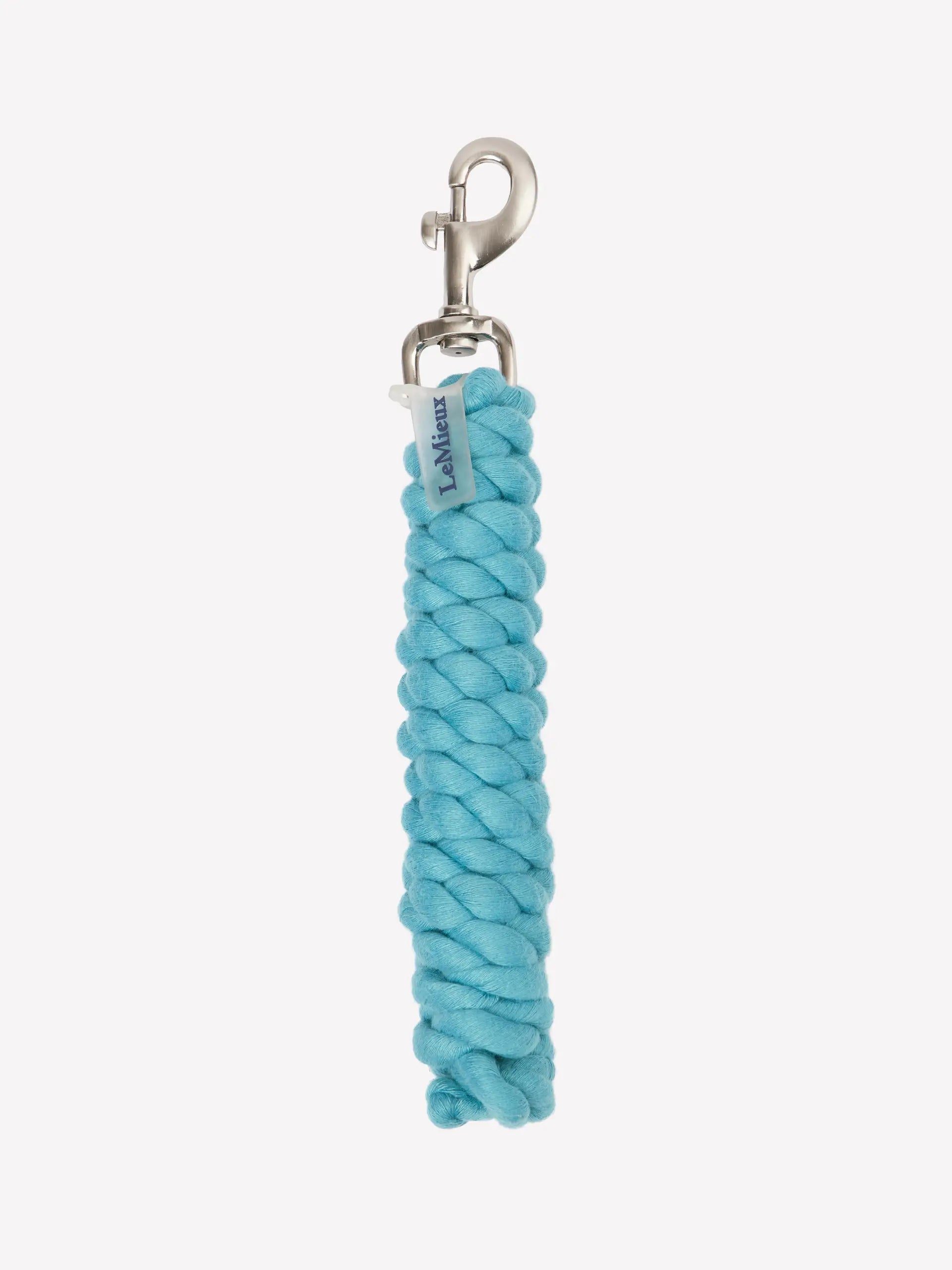 LeMieux Lagoon Blue Polycotton Horse Lead Rope with Trigger Clip | Equestrian Supplies