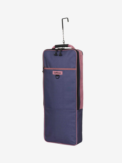 LEMIEUX BRIDLE BAG DUSK BLUE: Waterproof Equestrian Bridle Storage, Hanging Bag with Zipper & Clips - Shop Equiflair