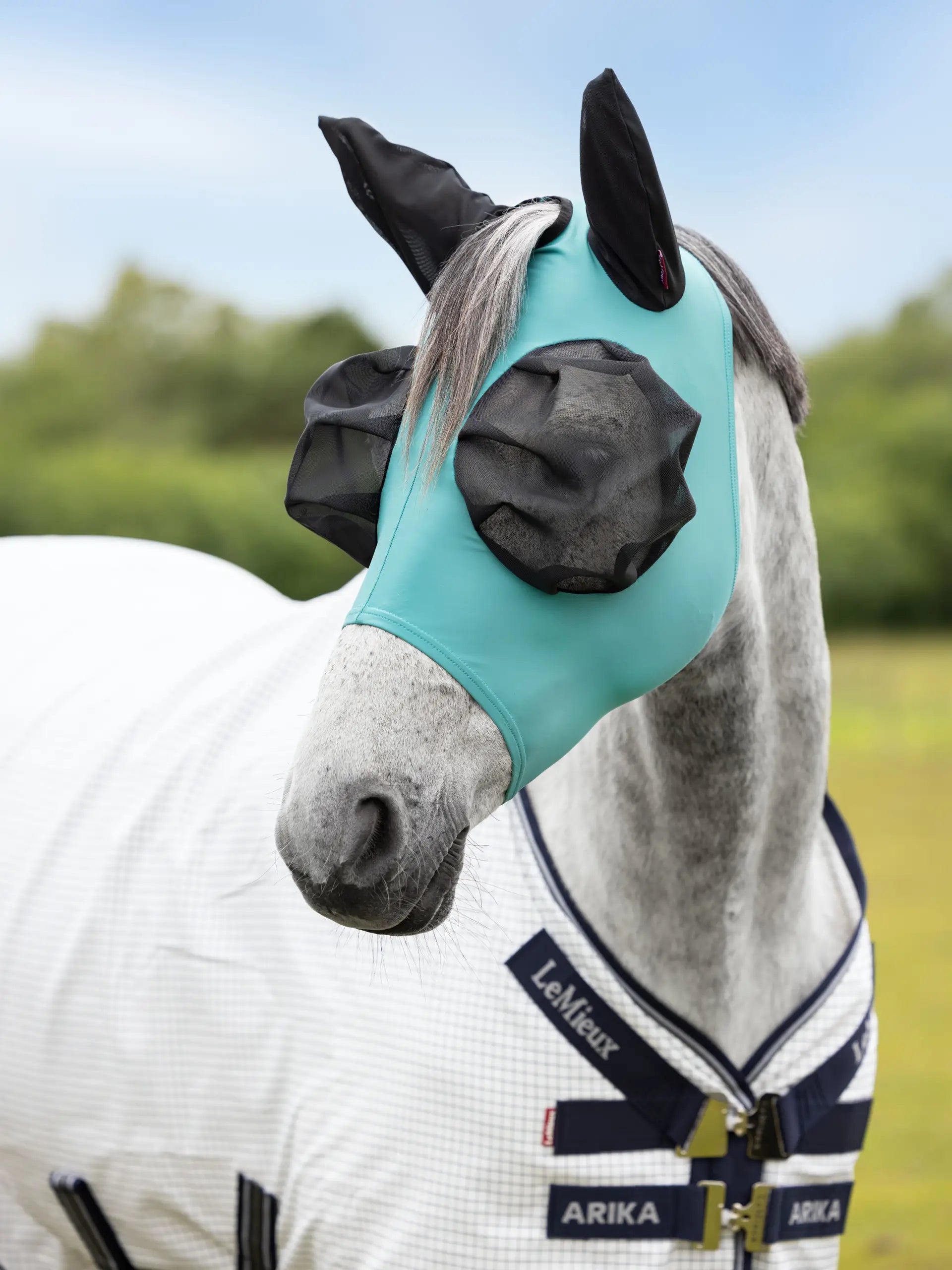 LeMieux Bug Relief Half Mask Lagoon