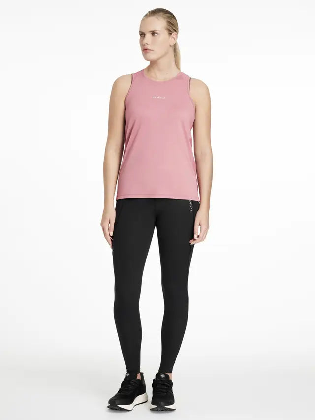 LeMieux Dani Sport Leggings Black: Lightweight technical leggings for riding, gym, and running with phone pockets from Equiflair