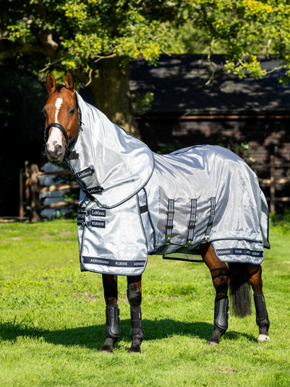 LEMIEUX KUDOS AEROGUARD FLY RUG SILVER | Equiflair Saddlery | Horse Fly Protection