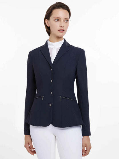 LEMIEUX JESSICA MESH SHOW JACKET NAVY - Equiflair - Lightweight Equestrian Competition Jacket
