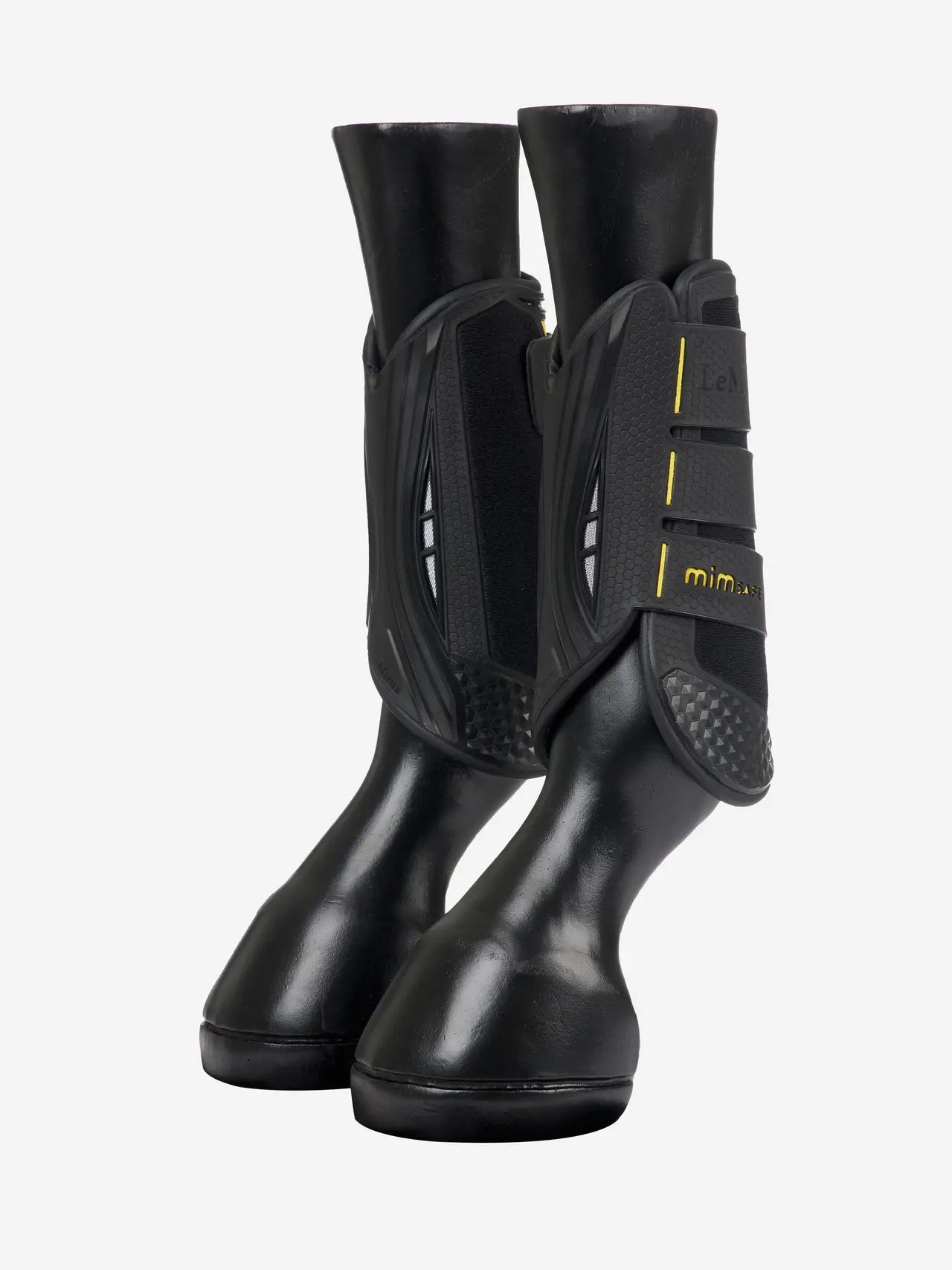 LeMieux Mimsafe XC Boot Front Black: Horse Riding Protective Gear, Cross Country Boots, Equiflair, Black Horse Boots