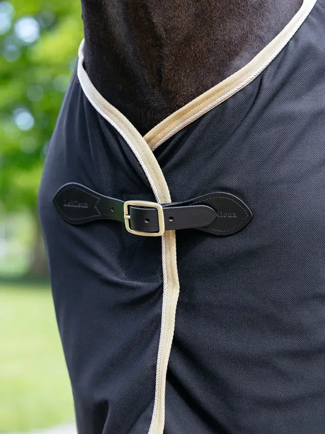 LEMIEUX SCRIM BLACK horse cooler from Equiflair: Lightweight mesh dress cooler for competitions. Smart contrast binding.