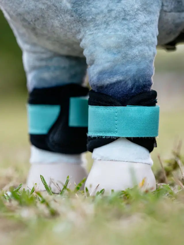 LeMieux Toy Pony Grafter Boots Lagoon - Miniature Horse Boots for Kids Ages 3+ from Equiflair