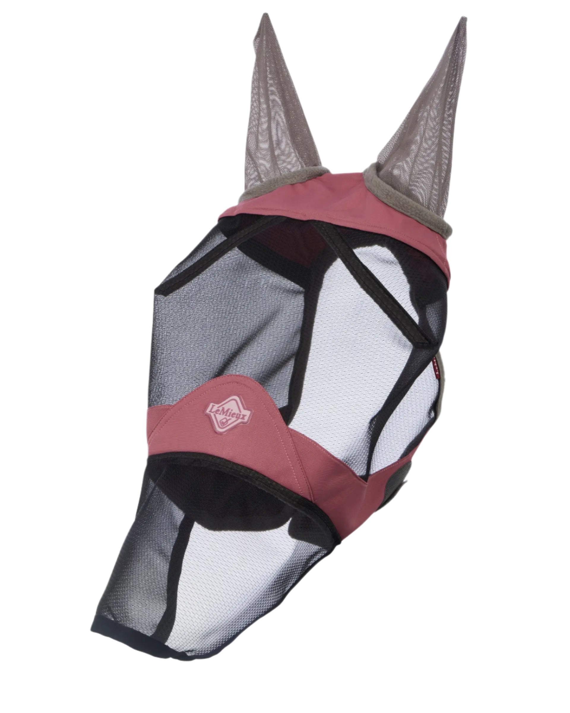 LEMIEUX VISOR-TEK Full Horse Fly Mask Peony: UV Protection, Ear & Nose Cover