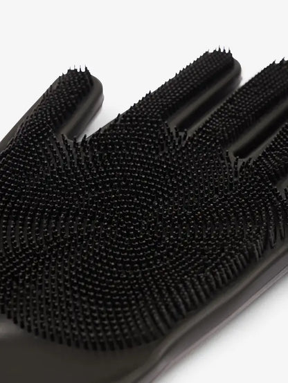 LEMIEUX Washing Glove Black: Equine Grooming & Massage Glove - Waterproof, Bristled, Ambidextrous
