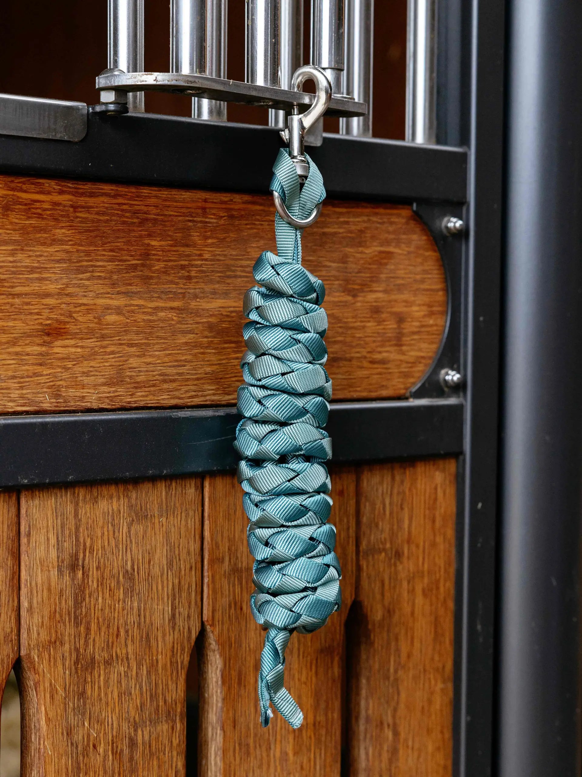 LeMieux Harlequin Aqua Lead Rope - Woven Horse Lead Rope for Equestrian Use