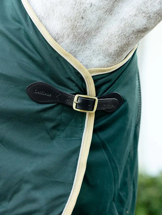 LEMIEUX SCRIM GREEN Horse Cooler Blanket Detail with Buckle | Equiflair