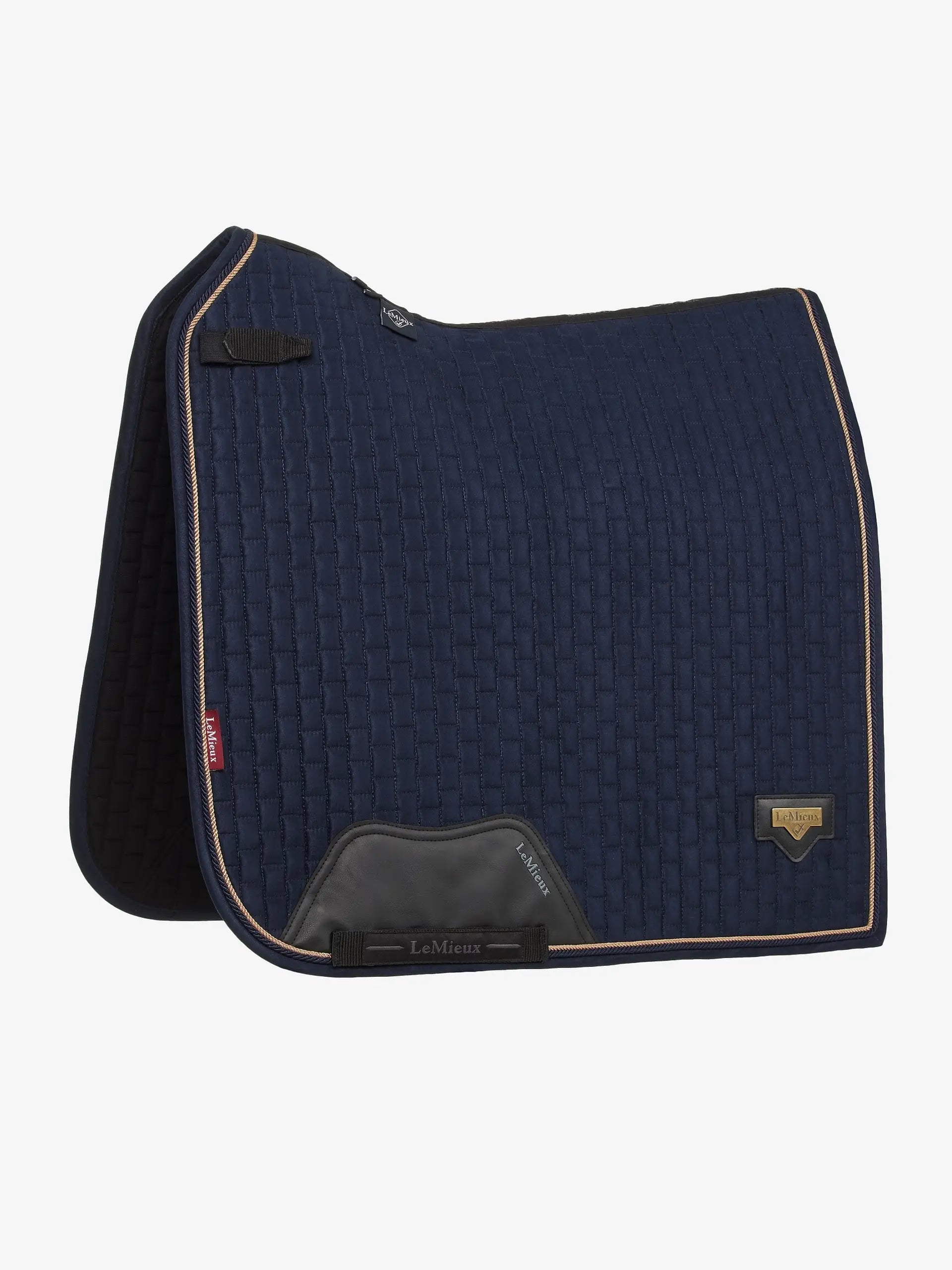 LEMIEUX Puissance Suede Dressage Pad - Navy Blue Saddle Pad for Horse Riding | Equiflair