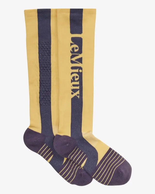 LEMIEUX SILICONE SOCKS MIMOSA: Riding Socks with Silicone Grip, Equestrian Socks, Lemieux Socks