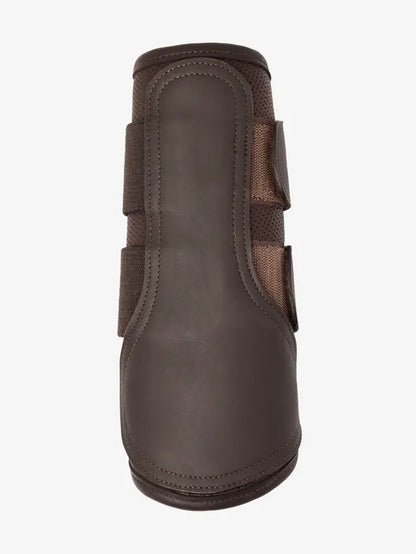 LEMIEUX CAPELLA Brown Leather Horse Brushing Boot | Durable Equestrian Leg Protection for Horses | Equiflair