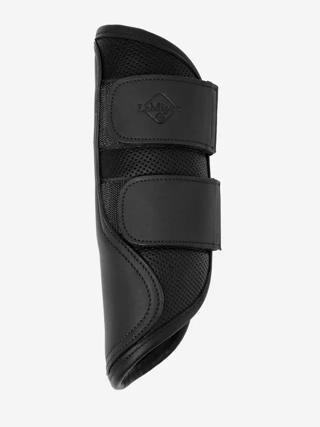 LEMIEUX CAPELLA LEATHER BRUSHING BOOTS BLACK for Horse Leg Protection | Equiflair