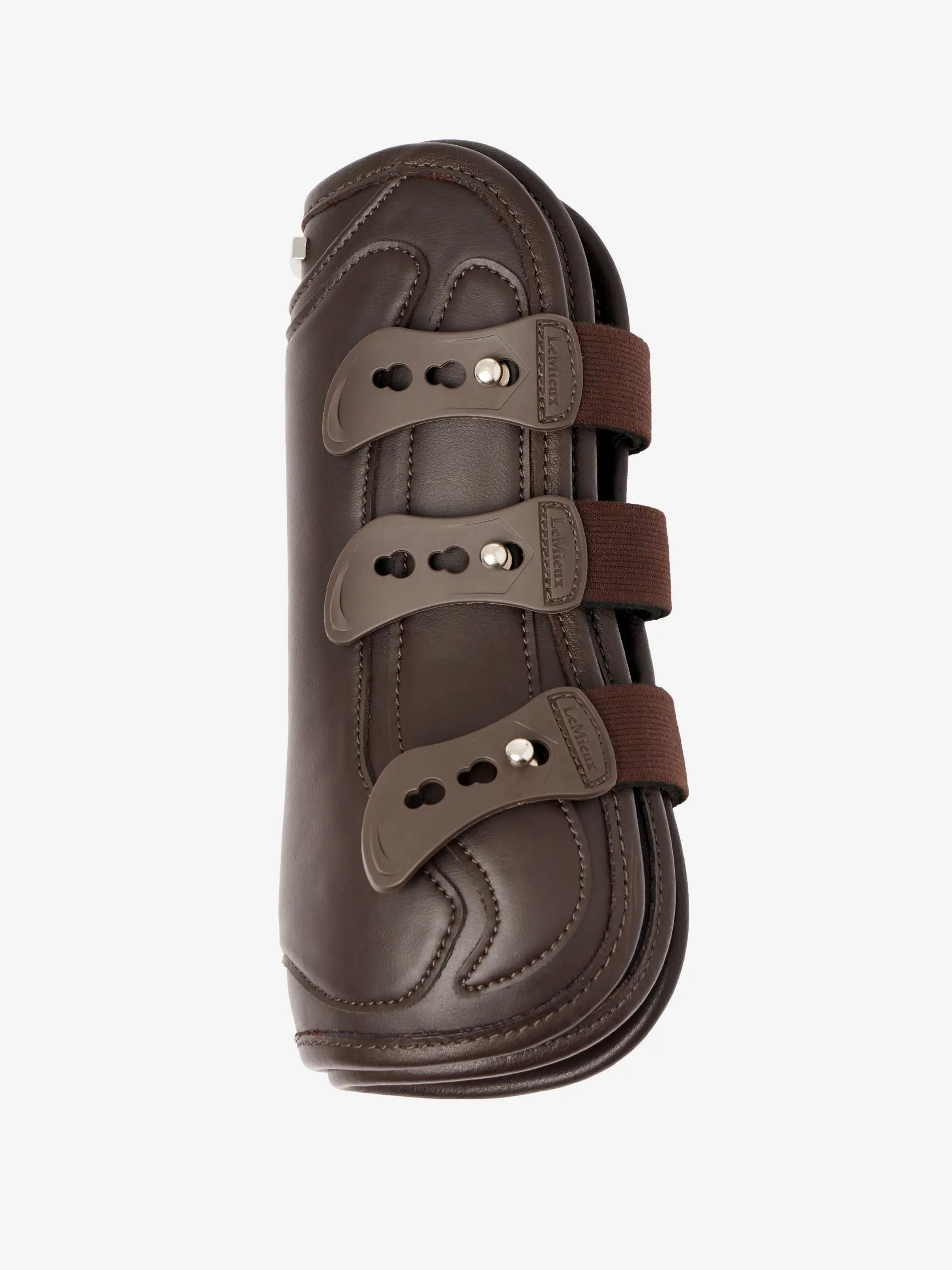 LEMIEUX CAPELLA Brown Horse Tendon Boots - Durable Faux Leather Protection with Elastic Straps | Equiflair