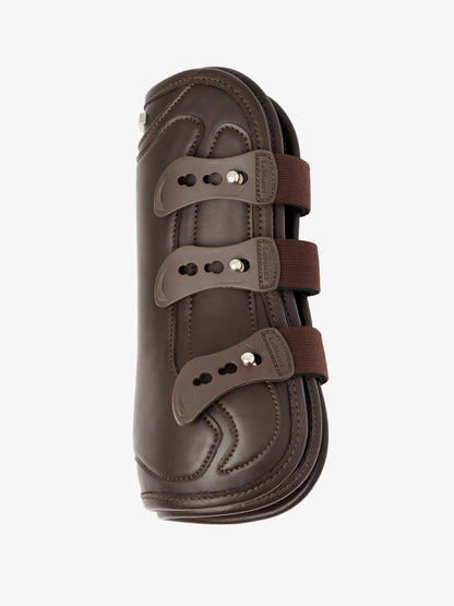 LEMIEUX CAPELLA Brown Horse Tendon Boots - Durable Faux Leather Protection with Elastic Straps | Equiflair