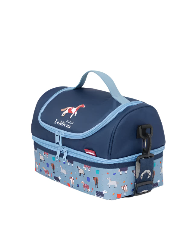 LeMieux Mini Holdall - Navy Horse Design Bag - Equiflair. Kids Lunch bag, Travel Bag. 