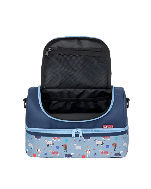 Lemieux Mini Holdall - Navy Pony Bag: Perfect for grooming, travel, or pony accessories! Two compartments, stylish and practical.