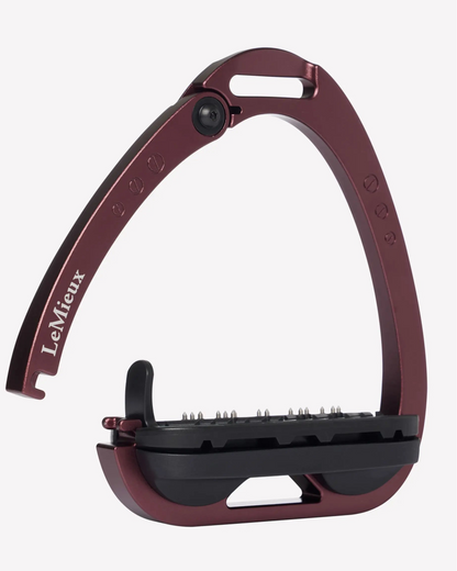 LeMieux Vector Balance Auburn Equestrian Stirrups - Lightweight, Safe Horse Riding Equipment for Showjumping, Dressage, Eventing