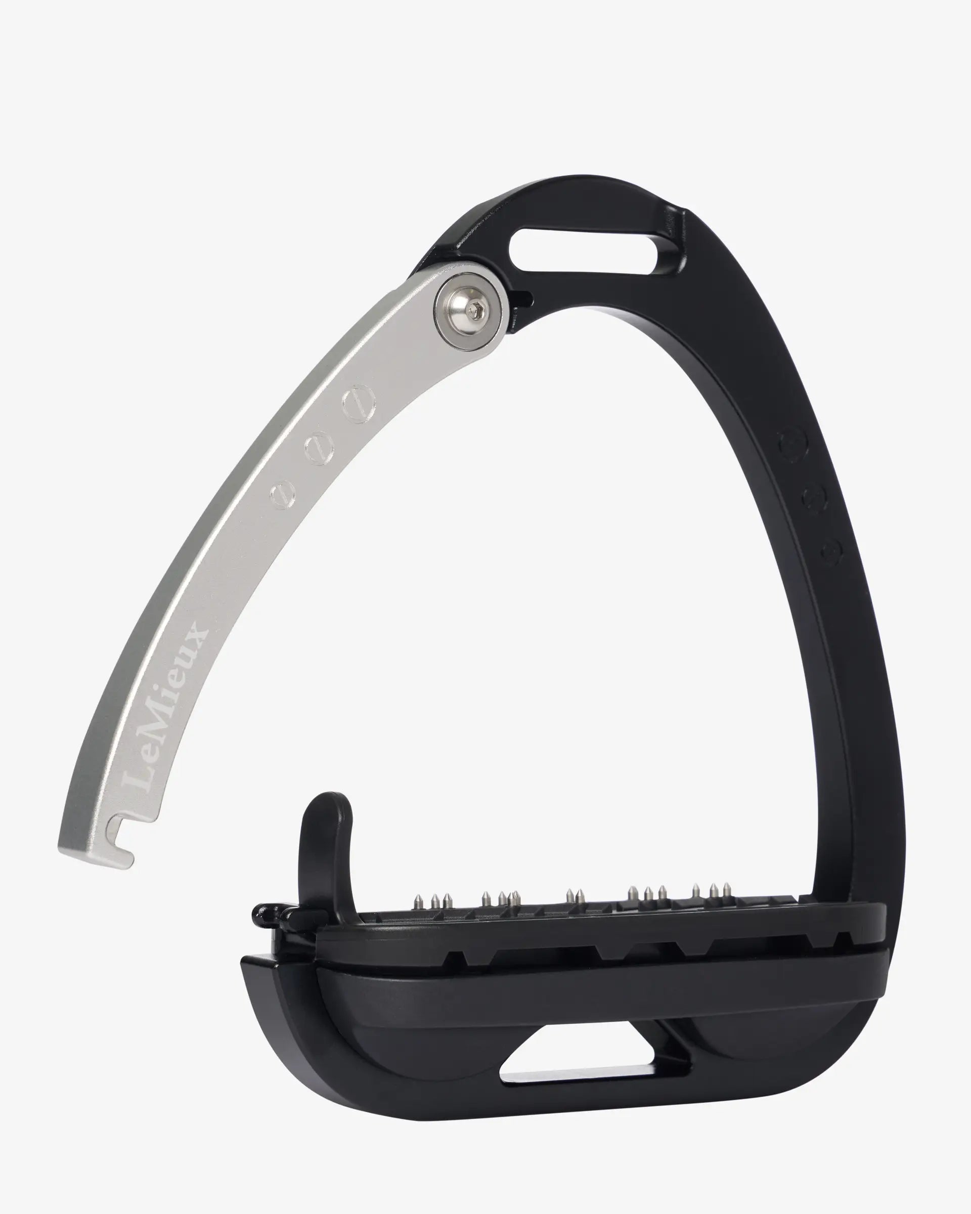 LeMieux Vector Balance Stirrup - Black/Aluminium Equestrian Safety Stirrups for Horse Riding