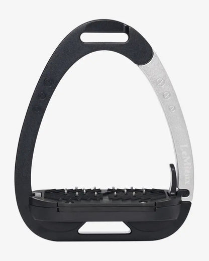 LEMIEUX Vector Balance Stirrup: Black & Aluminium Equestrian Safety Stirrups Lightweight with Grip | Equiflair