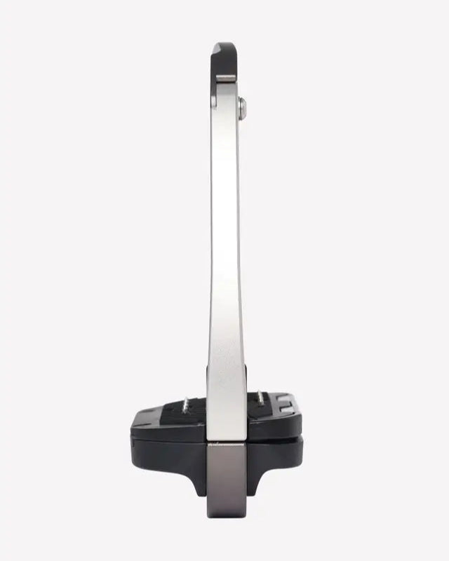 LEMIEUX VECTOR BALANCE STIRRUP CARBON/SILVER: Aviation Grade Aluminum Stirrup
