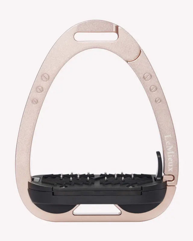 LEMIEUX Vector Balance Stirrup Rose Gold | Equestrian Safety Stirrup | Equiflair Saddlery