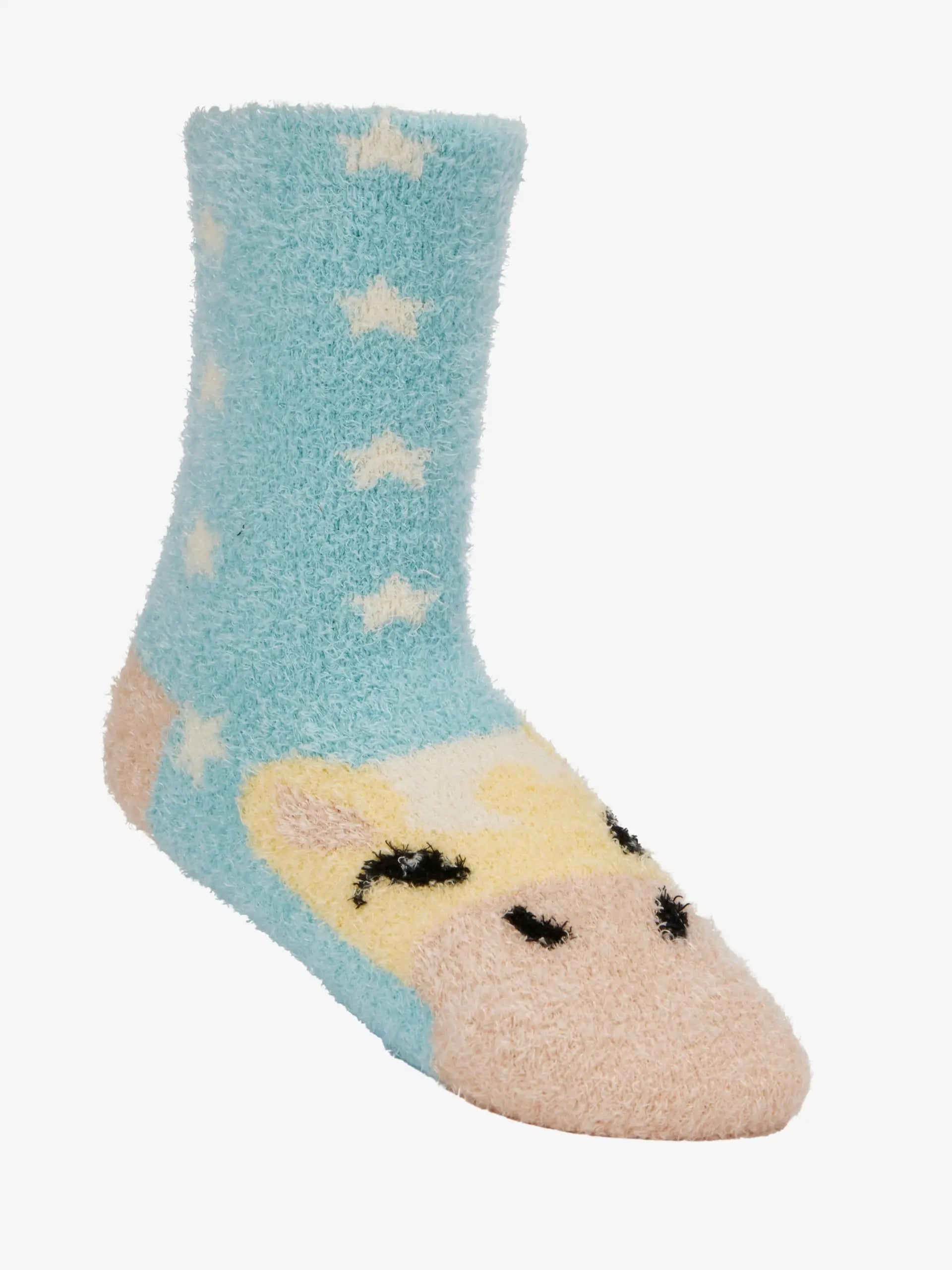 LeMieux Mini Fluffy Character Sock Lemon Pony - Fuzzy, Children's Novelty Sock