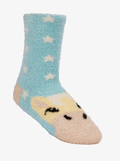 LeMieux Mini Fluffy Character Sock Lemon Pony - Fuzzy, Children's Novelty Sock