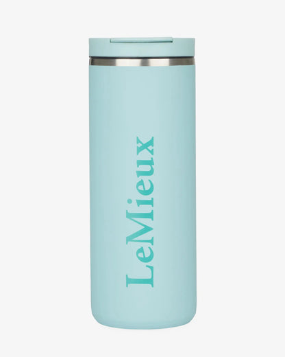 Lemieux Travel Cup Aqua - Insulated Stainless Steel Mug - Hot & Cold Drinks, BPA-Free, Equiflair