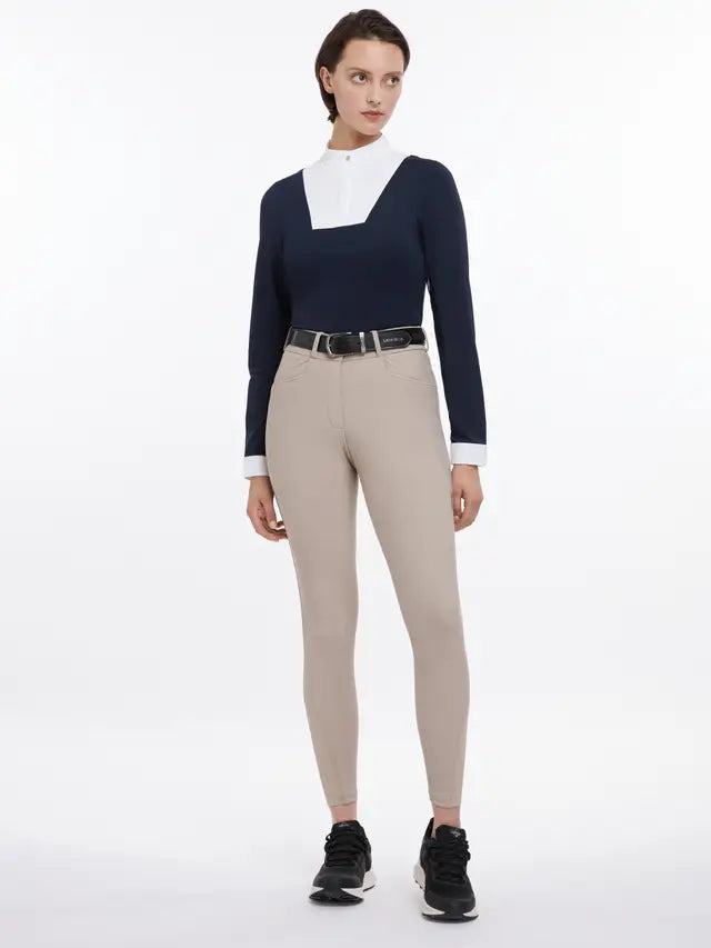 LEMIEUX ISABELLE Almond Full Seat Breeches - Equestrian Riding Pants at Equiflair