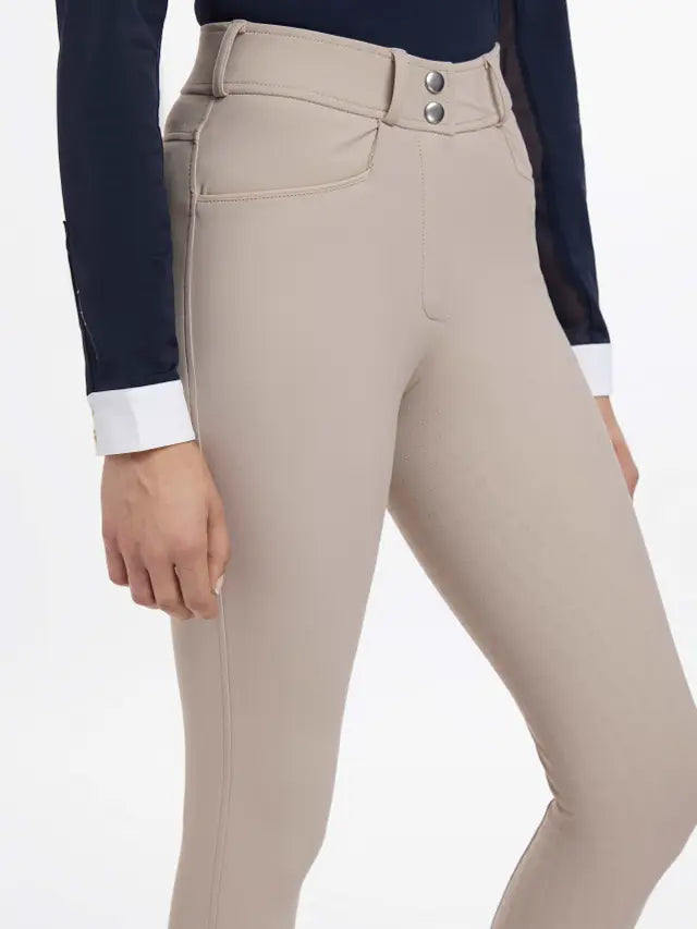 LEMIEUX Isabelle Full Seat Breeches - Almond Equestrian Riding Pants