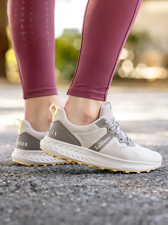 LeMieux Trax-Lite Trainer Pecan: Women's Comfortable Equestrian Sneakers. Supportive, Breathable Shoes for Riding & Everyday Wear.
