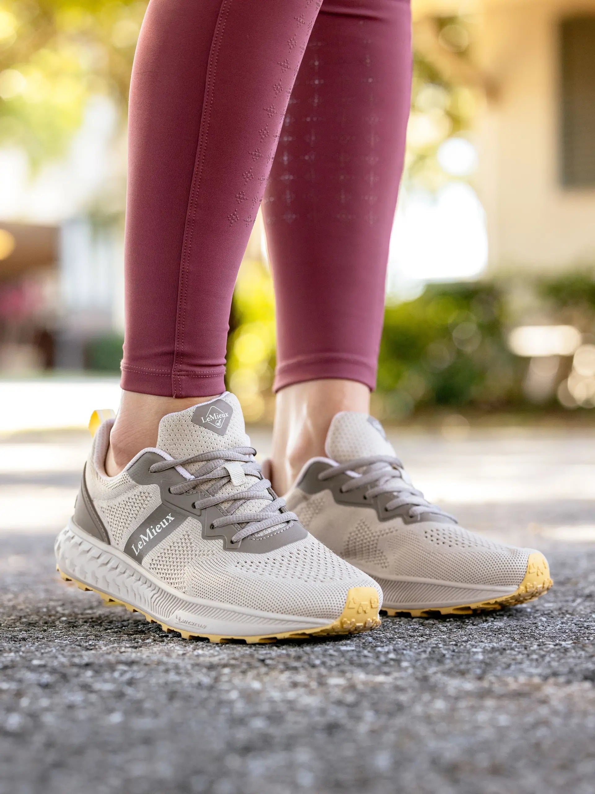 LeMieux Trax-Lite Trainer Pecan: Women's athletic shoes for running, walking, yard work and everyday comfort with superior traction.