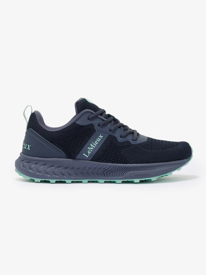 Lemieux Trax-Lite Dusk Trainer: Breathable performance shoe with Michelin sole for stability & comfort. Best seller! #equestrian #trainer