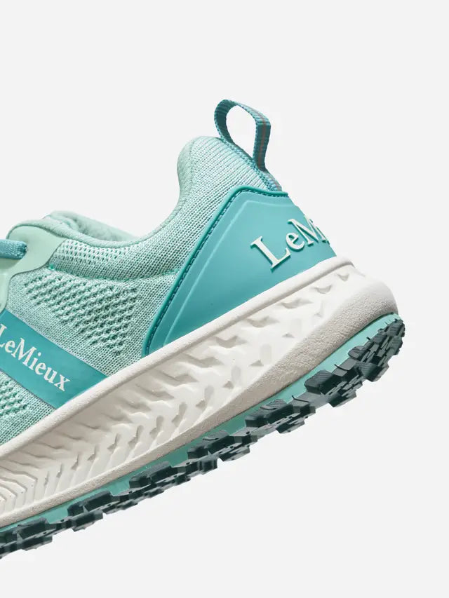 LeMieux Youth Trax-Lite Trainer Aqua: Comfortable Slip-On Equestrian Shoes for Active Kids