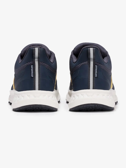 Lemieux Youth Trax Viva Waterproof Trainer Dusk: Rear view of durable & comfortable kids' equestrian shoes.