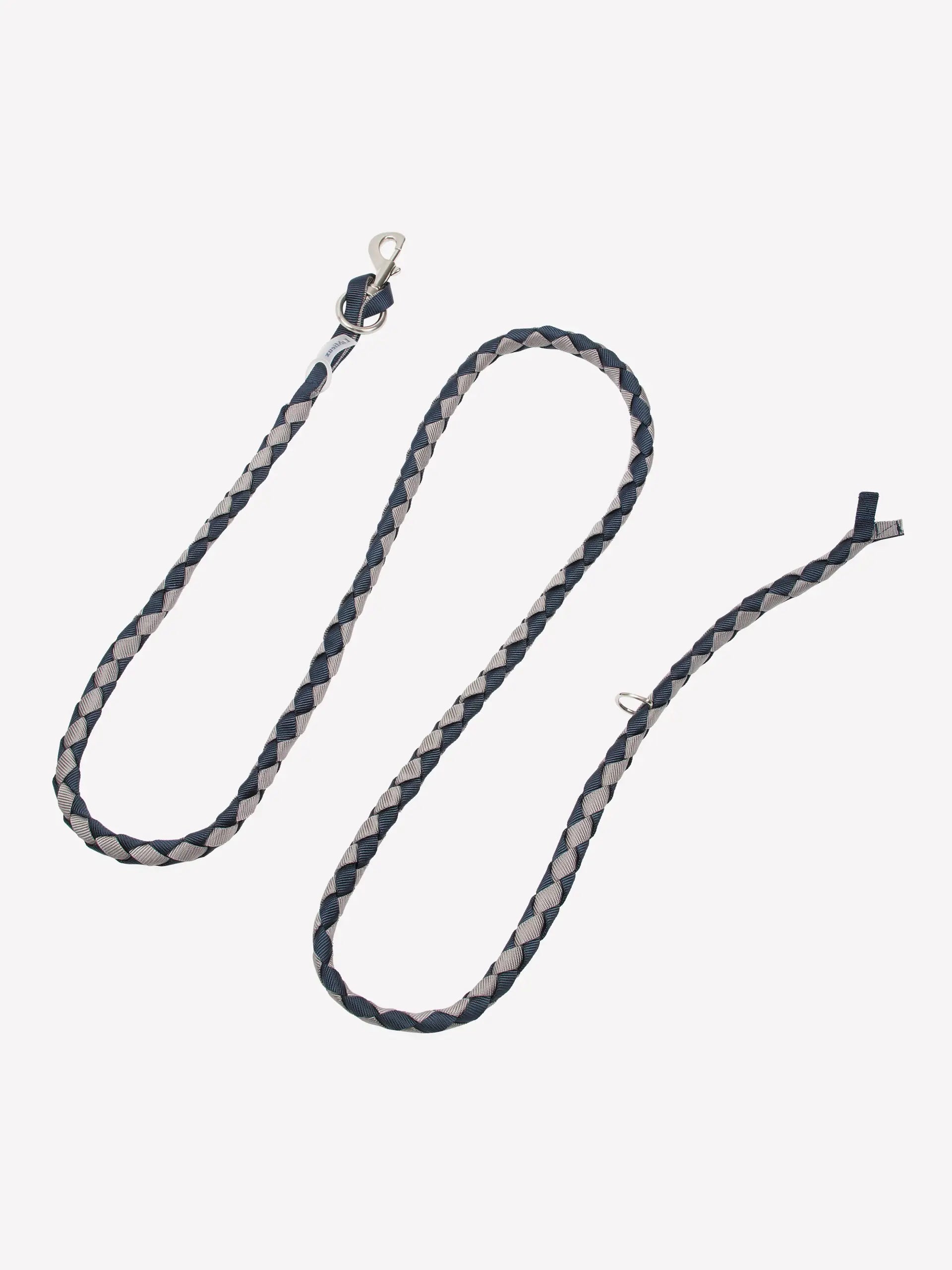 LeMieux Harlequin Lead Rope Navy/Pecan Braided Horse Lead with Trigger Clip