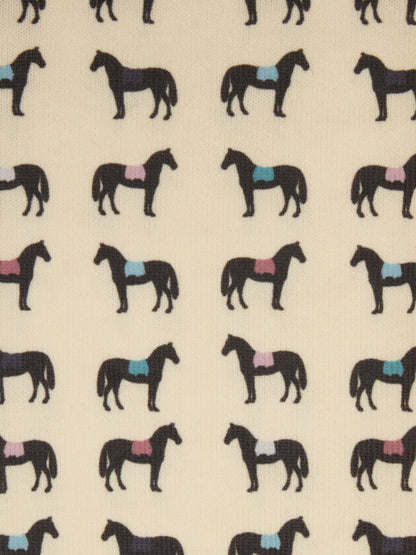 Lemieux Footsie Socks - Saddle Pad Print - Equestrian Socks from Equiflair
