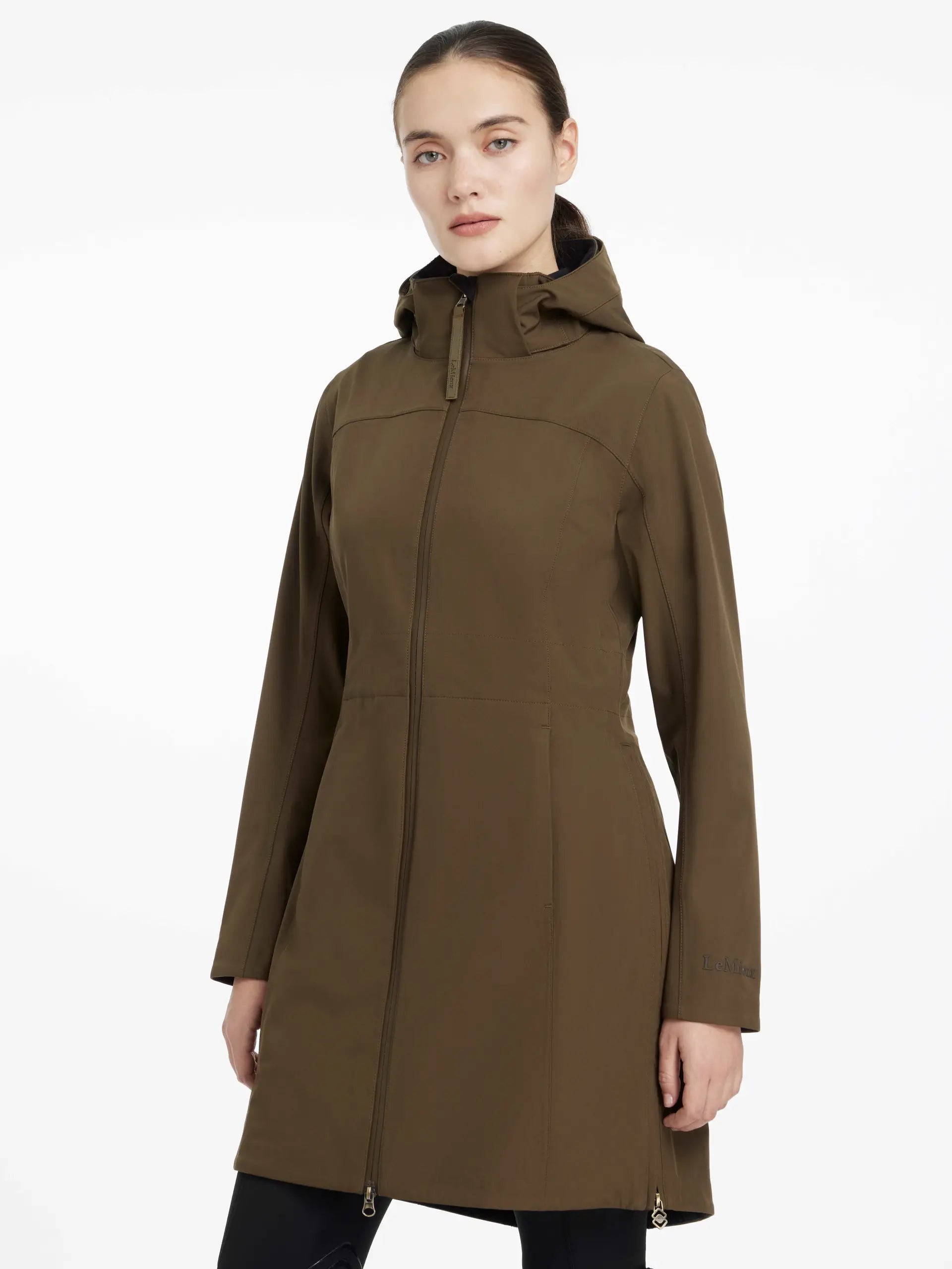 Lemieux Maisie Alpine Lightweight Riding Jacket: Women's Waterproof Olive Green Outerwear for Equestrian Sports