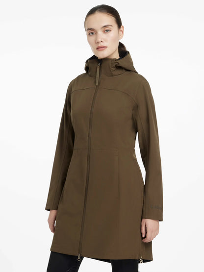 Lemieux Maisie Alpine Lightweight Riding Jacket: Women's Waterproof Olive Green Outerwear for Equestrian Sports