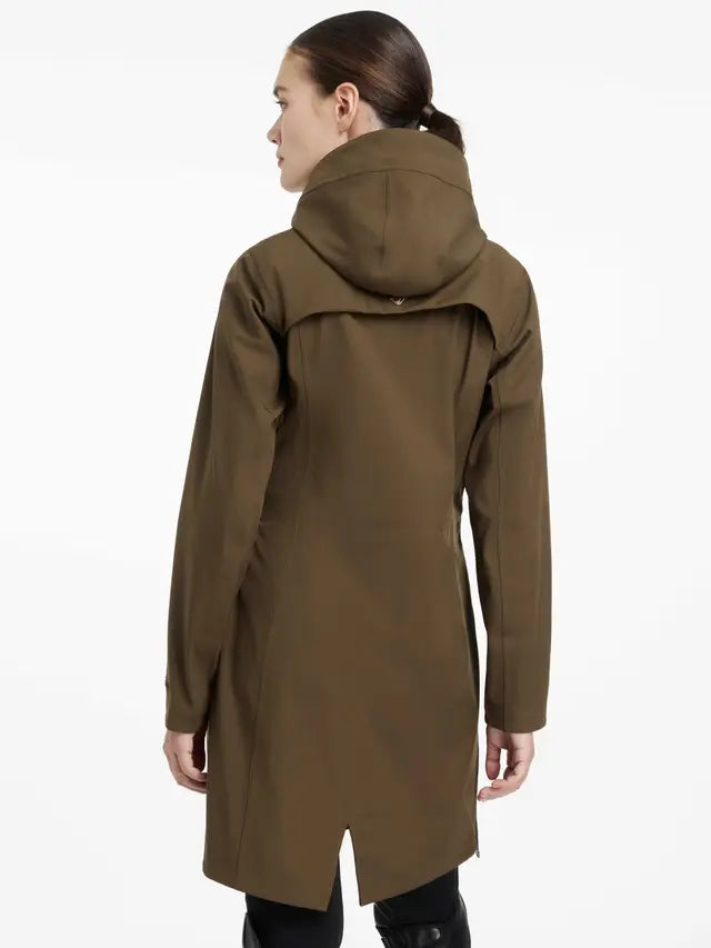 Lemieux Maisie Lightweight Riding Jacket Alpine (Back View) - Waterproof Equestrian Coat