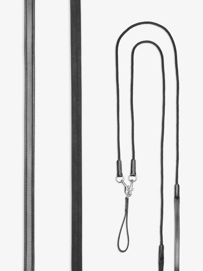 LeMieux Leather Draw Reins Black: Horse Training Equipment | Equiflair