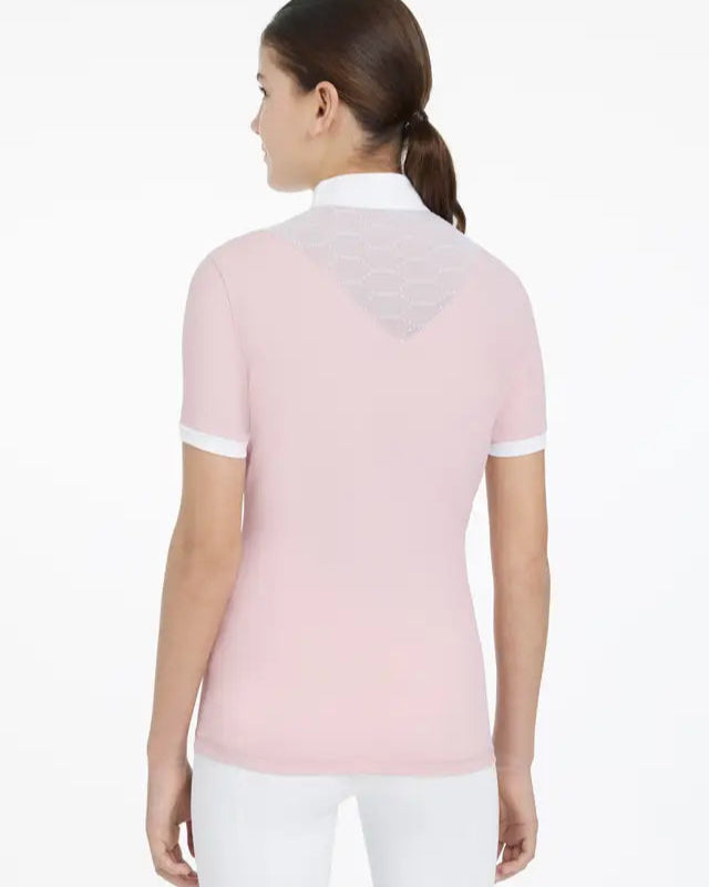 LEMIEUX Young Rider Eva Short Sleeve Show Shirt - Blossom Equestrian Apparel - Performance Riding Top for Junior Riders
