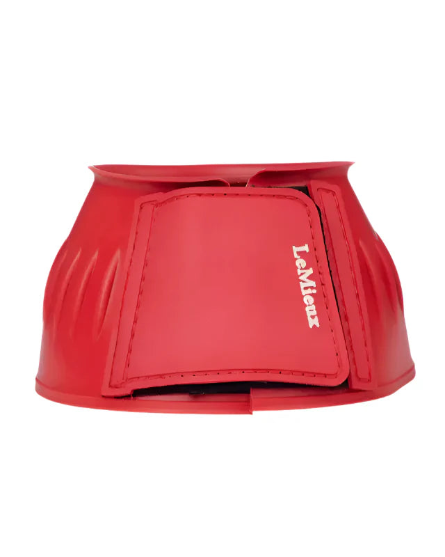 LEMIEUX RUBBER BELL BOOTS CORAL - Horse Over Reach Boots for Schooling, Turnout, Jumping