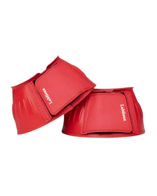 LEMIEUX RUBBER BELL BOOTS Coral - Equiflair - Horse Overreach Protection, Durable, Flexible